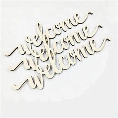 शादी के लिए लकड़ी का DIY पत्र