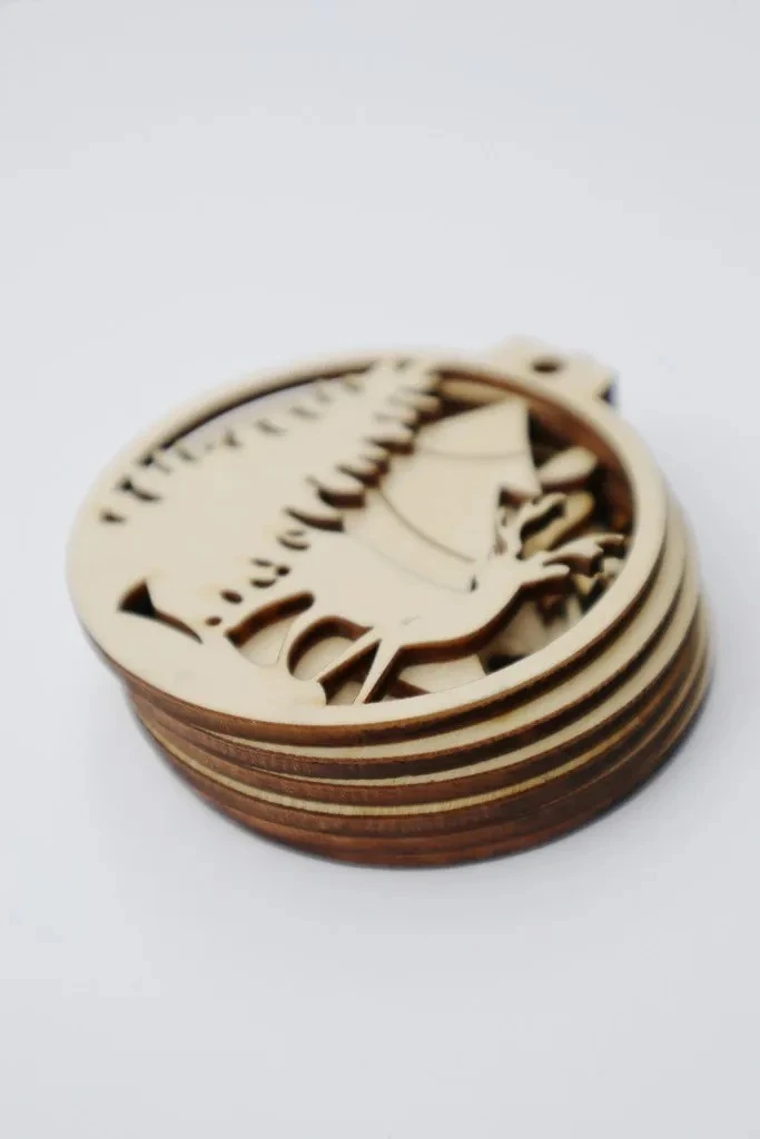 Wooden Christmas Tree Decor