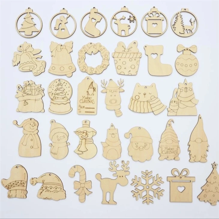 Wooden Christmas Tree Decor