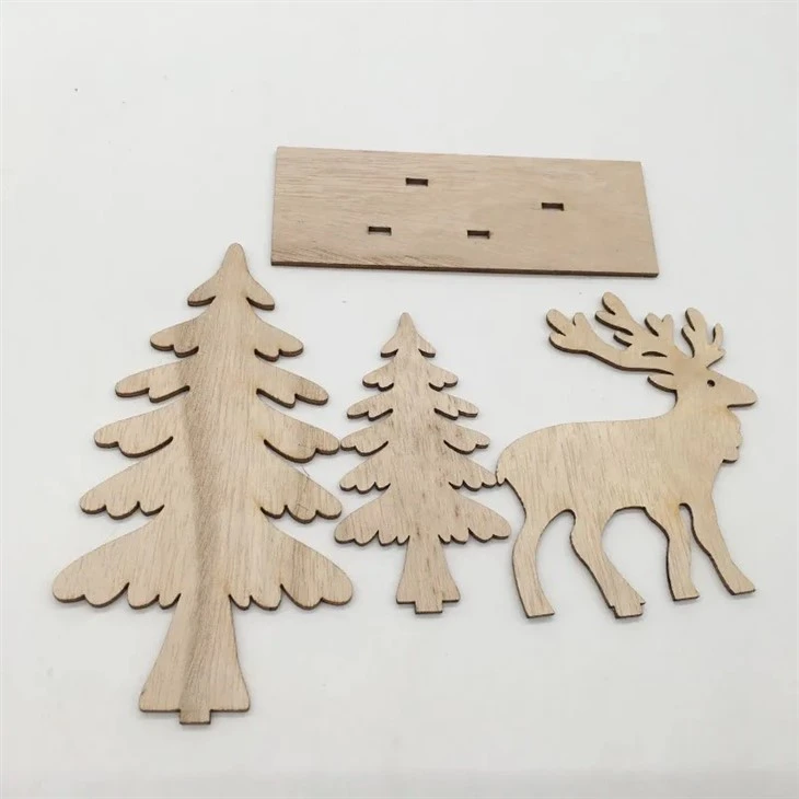 Wooden Domestic Christmas Decor